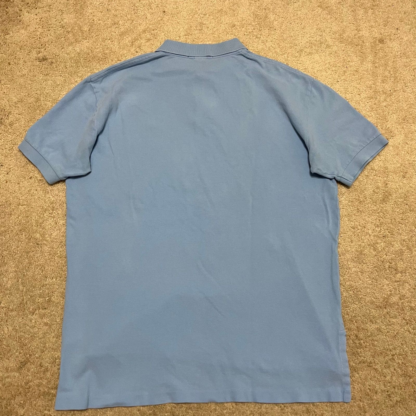 Polo Ralph Lauren Polo Ralph Lauren Baby Blue Yellow Pony Shirt Sleeve Polo Size US L / EU 52-54 / 3 - 2 Thumbnail