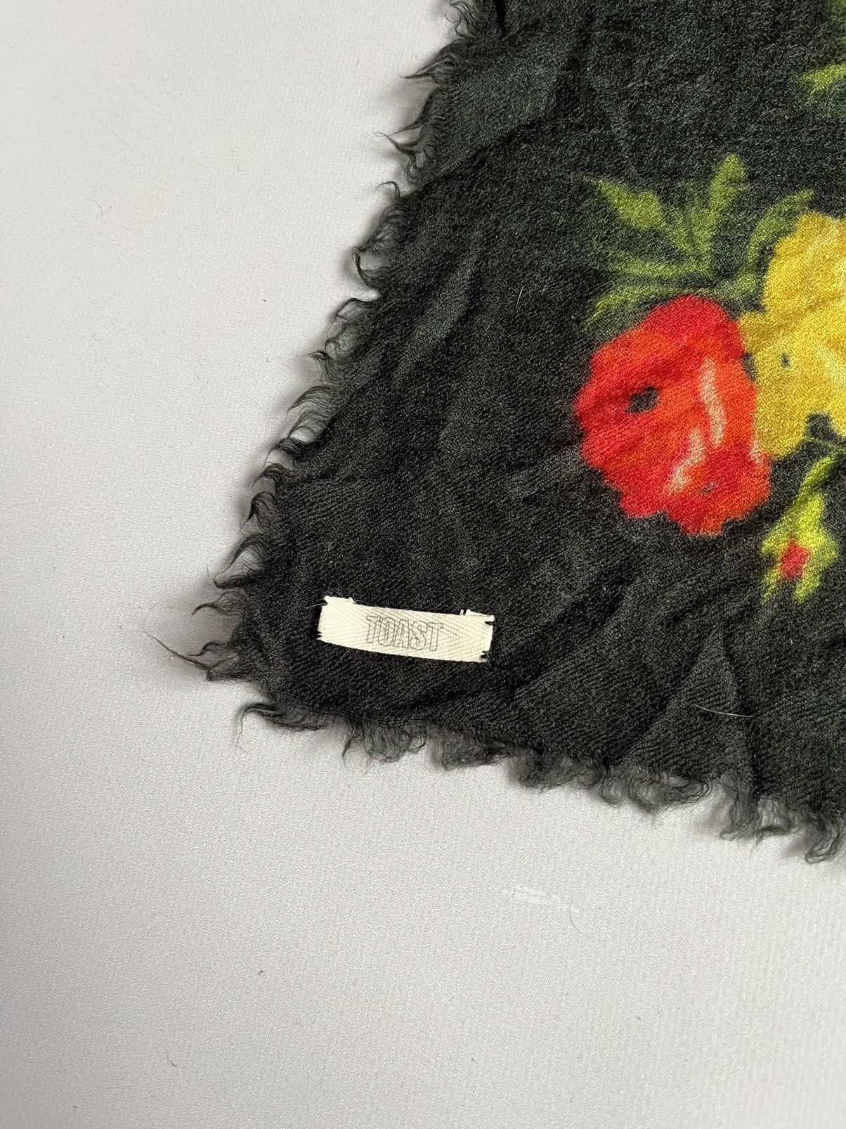 Other Toast Multicolor Floral Mohair Wool Cashmere Scarf Shawl Size ONE SIZE - 4 Thumbnail