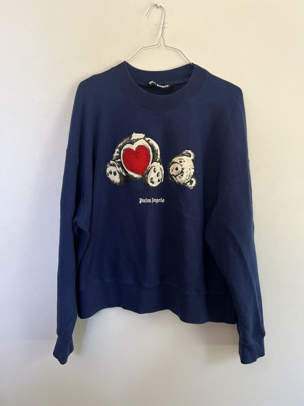 Palm Angels Palm angels bear in love logo sweatshirt Size US L / EU 52-54 / 3 - 3 Thumbnail