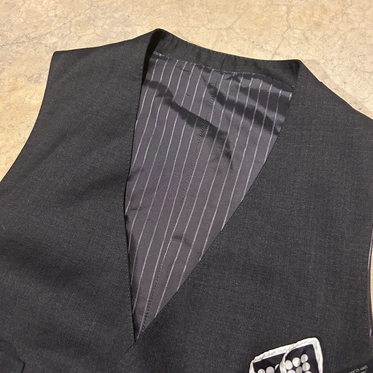 Tom Ford 100% Wool Waist Coat Vest with Silk Hankerchief