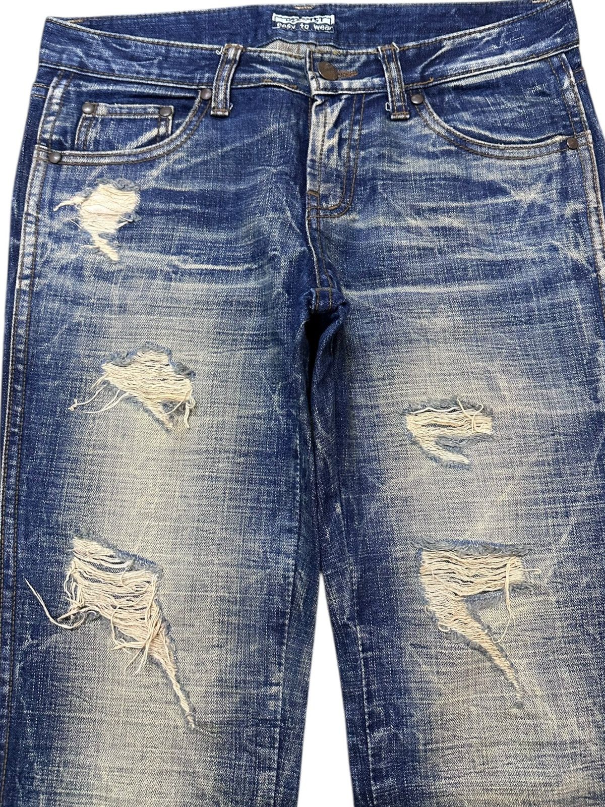 Hysteric Glamour Vintage Japanese Brand Flare Mudwash Grunge Distress Denim Size US 30 / EU 46 - 2 Thumbnail