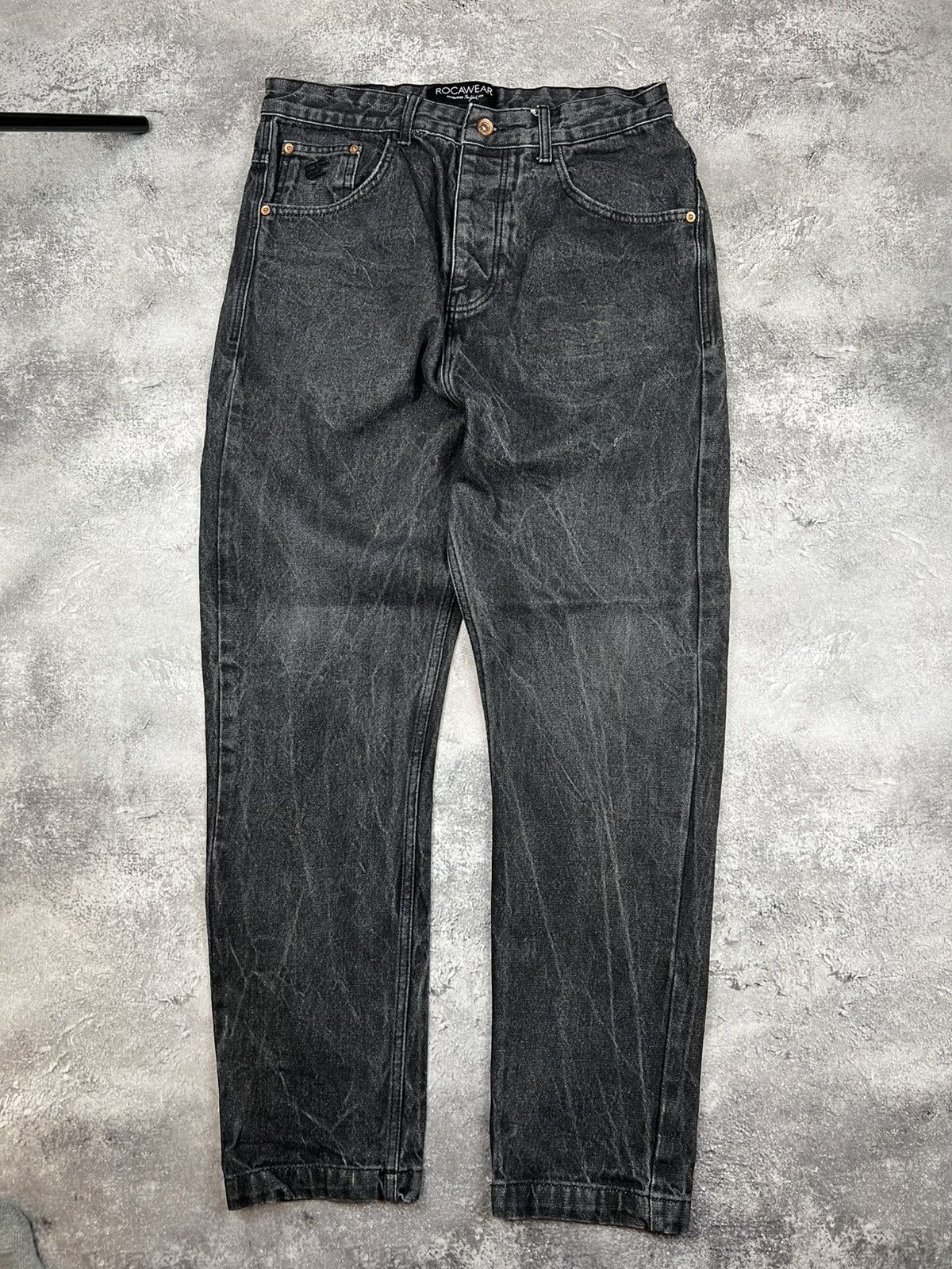 Rocawear Rocawear Mens Black Denim Pants Jeans Size US 32 / EU 48 - 2 Thumbnail