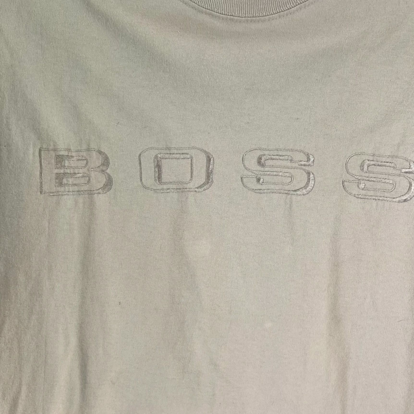 Vintage BOSS Shirt Mens Size L Short Sleeve Cotton Embroidered Logo Tan Brown Size US L / EU 52-54 / 3 - 2 Thumbnail