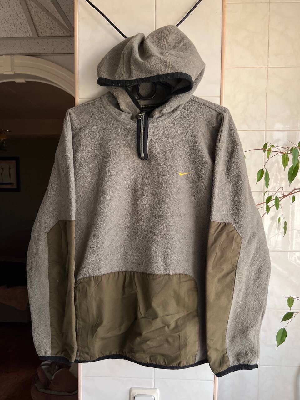 Nike Vintage Y2K Nike Ski Hoodie Fleece Ninja Nylon Sherpa 2000s Size US M / EU 48-50 / 2 - 17 Thumbnail
