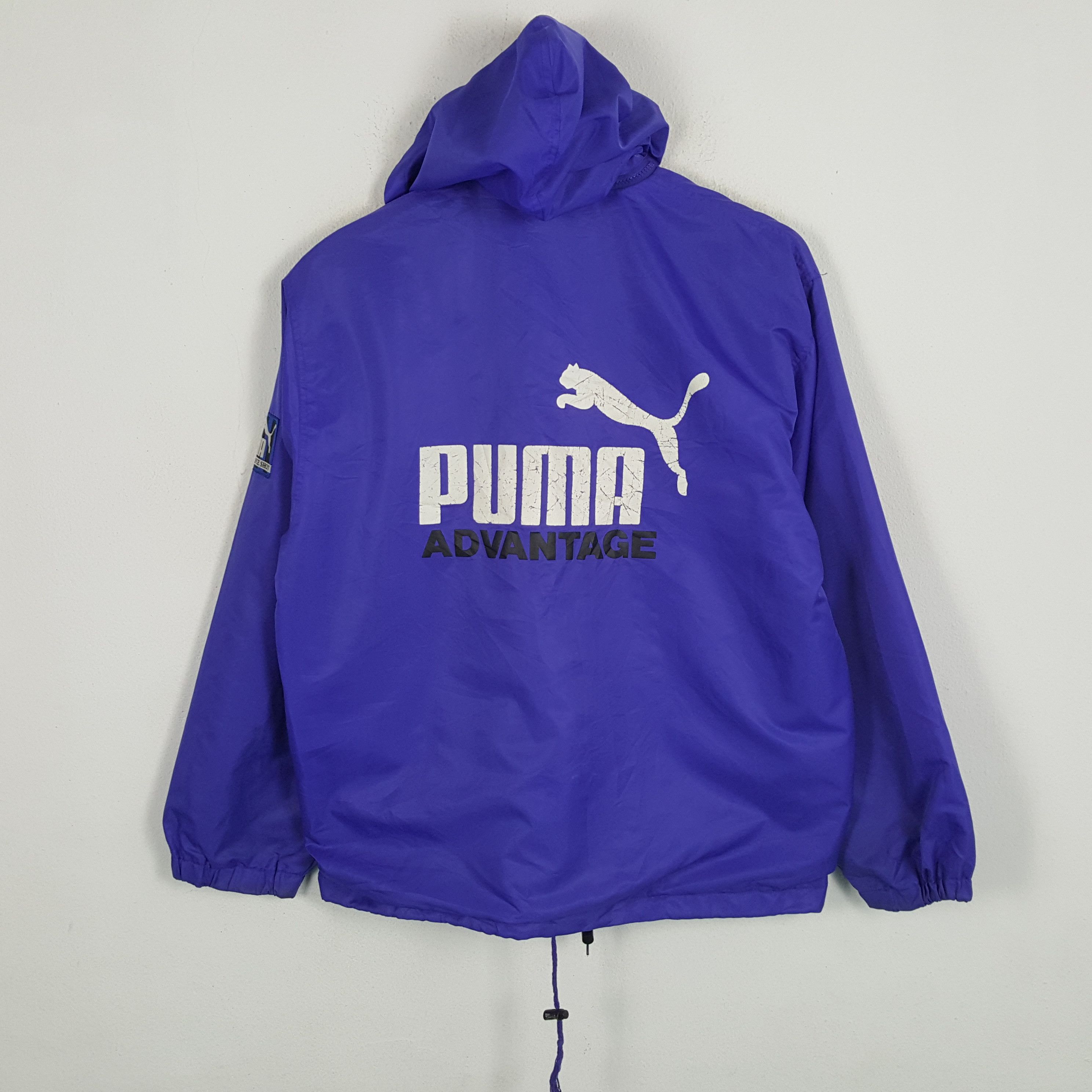 image of Puma Advantage Big Logo Design Sportswear Style Jacket in Blue, Men's (Size XL)