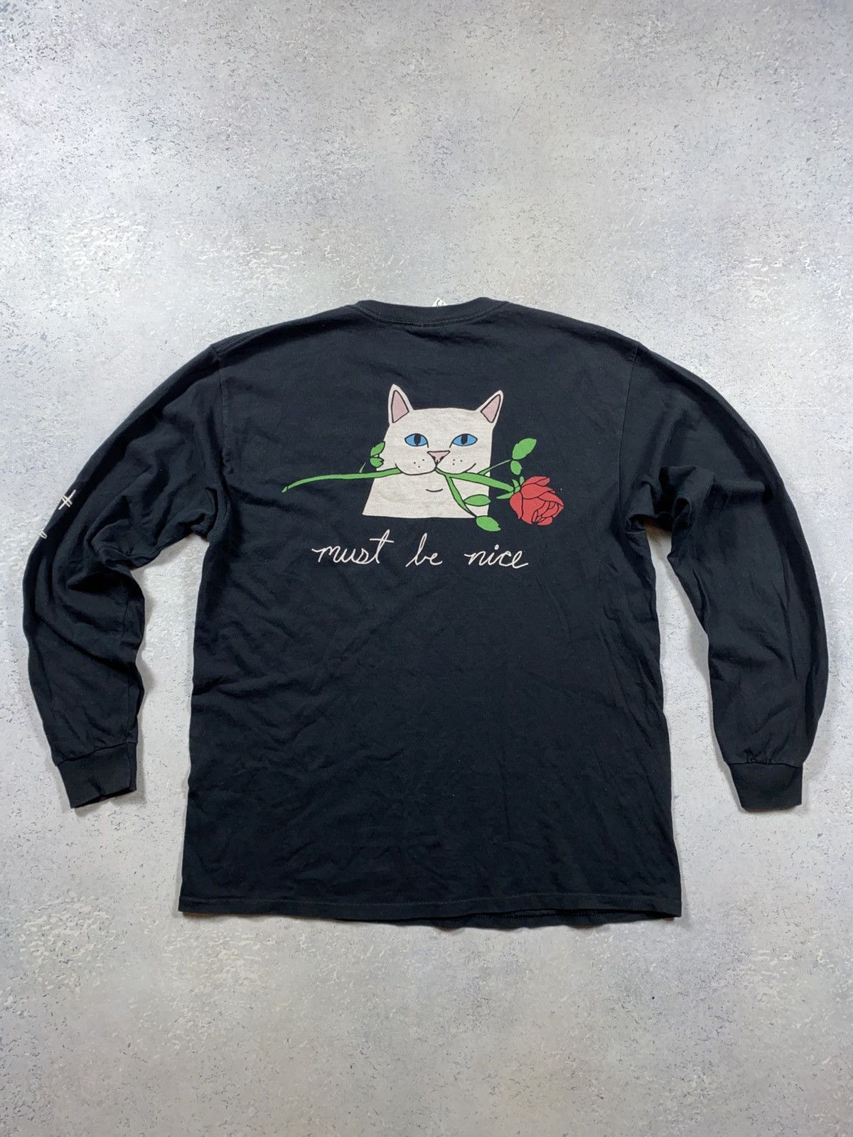 RIPNDIP RIPNDIP Black Mens Sweatshirt With Big Logo Size Large Size US L / EU 52-54 / 3 - 1 Thumbnail