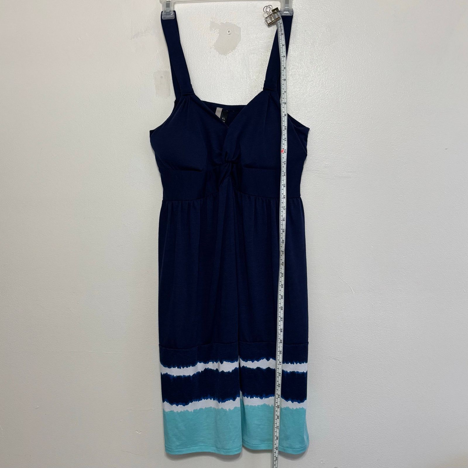 Other 1775 Blue Tie Dye Sundress Lightweight Summer Dress Size XL Size XL / US 12-14 / IT 48-50 - 3 Thumbnail