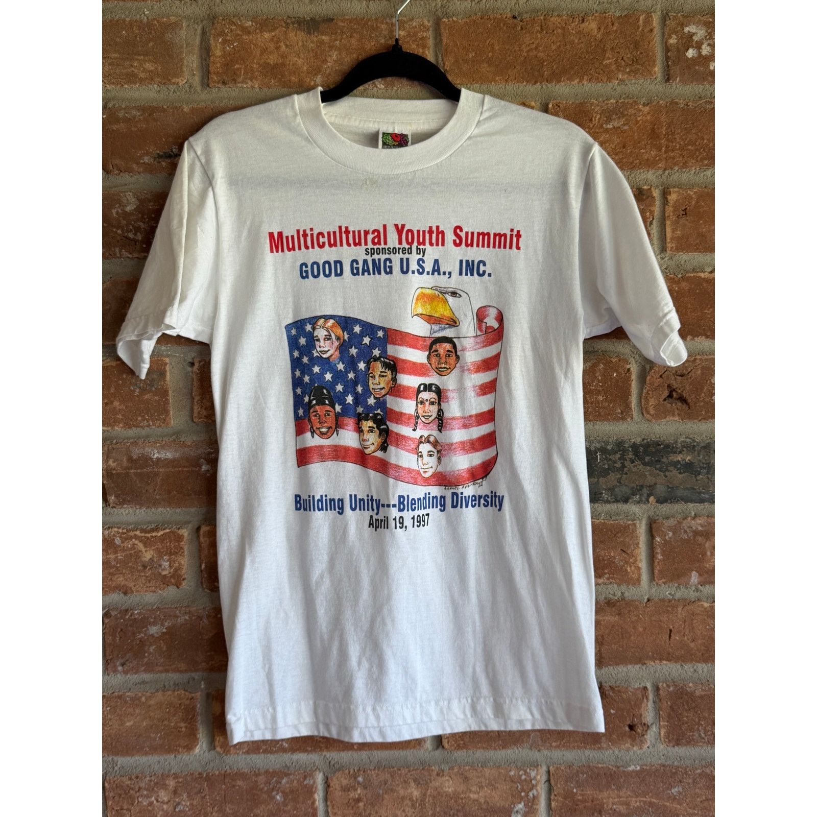 Fruit Of The Loom Vintage 1997 Multicultural Youth Summit Tee USA Size US S / EU 44-46 / 1 - 1 Thumbnail