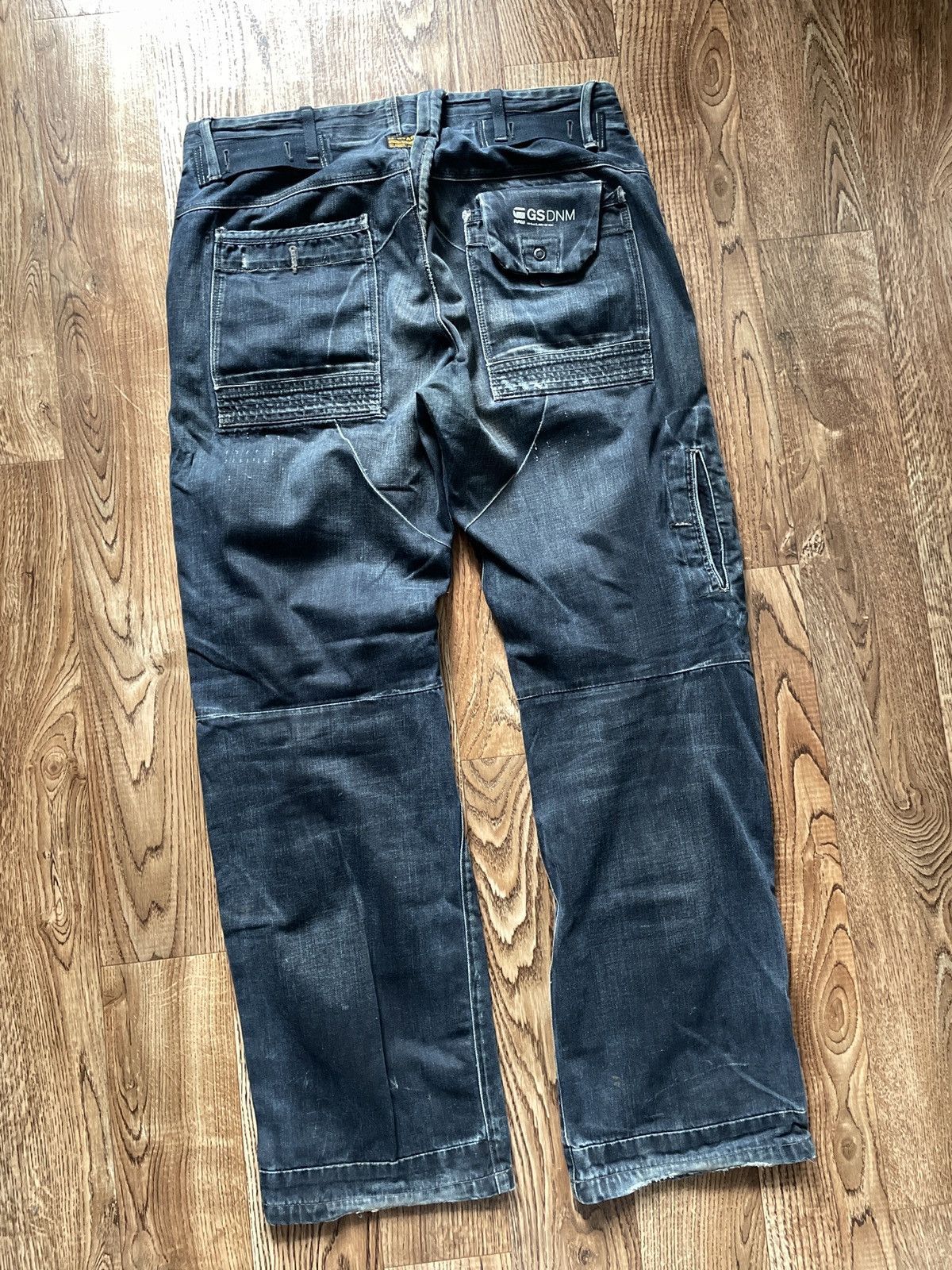 G-Star Vintage G star Double Knee Jeans Baggy Wide Big logo japanes Size US 34 / EU 50 - 7 Thumbnail