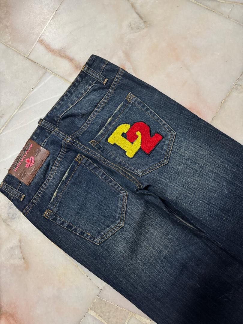 Japanese Brand 💥DSQUARED INSPIRED RUSTY MUDWASH DARK DENIM JEANS Size US 29 - 19 Thumbnail