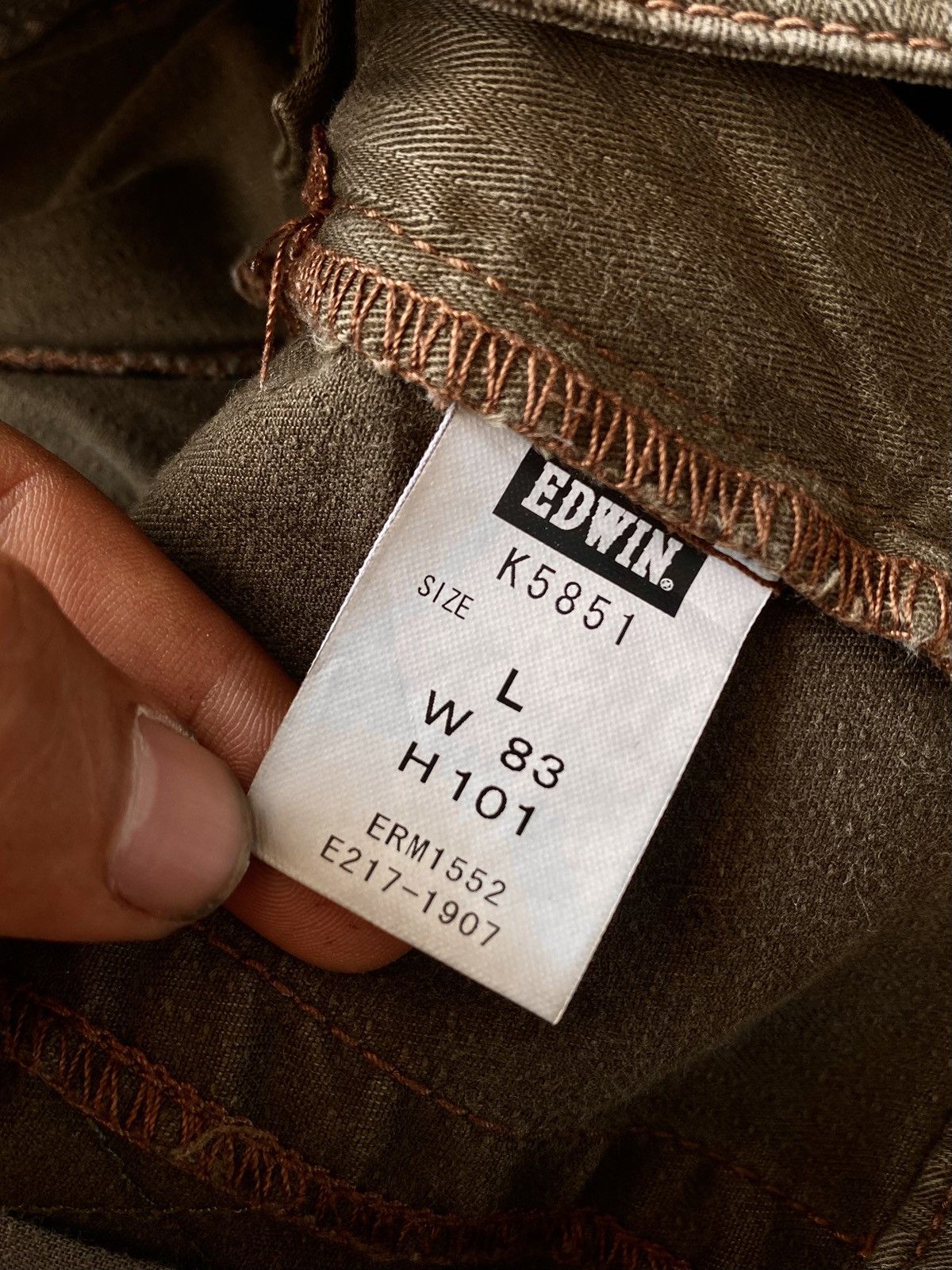 Edwin 🔥Flared🔥Vtg Edwin Japan 505 Cargo Pants Military Green Size US 32 / EU 48 - 13 Thumbnail