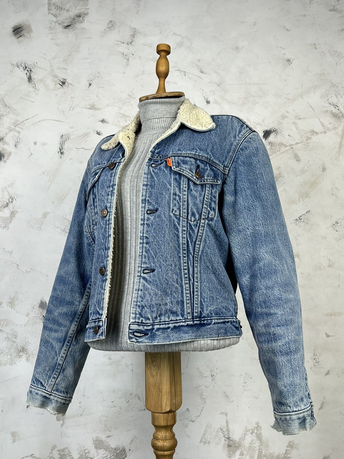 Levi's Vintage Levi’s Sherpa Denim Jacket Size S - M 38 Size S / US 4 / IT 40 - 1 Thumbnail