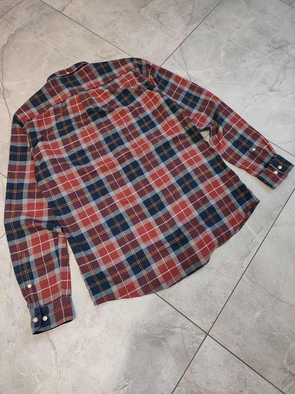 Barbour Barbour coton shirt red navy cage print M size Size US M / EU 48-50 / 2 - 9 Thumbnail