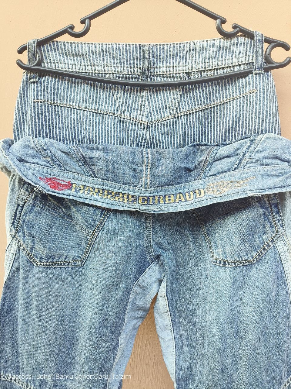 Kapital Marithe + Francois Girbaud Double Waist Denim Jeans Ripped Size US 28 / EU 44 - 5 Thumbnail