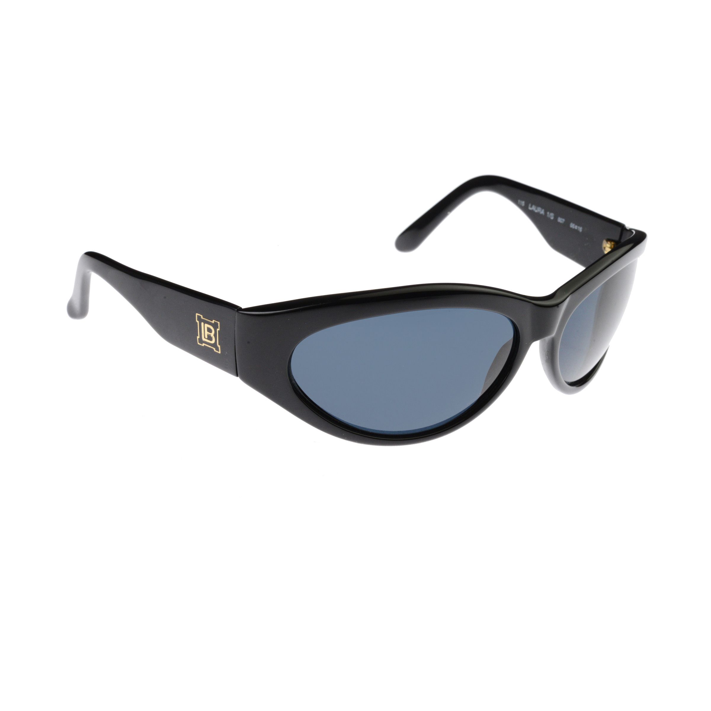 Laura Biagiotti Laura Biagiotti '90s Black & Gold Round Sunglasses Size ONE SIZE - 2 Thumbnail