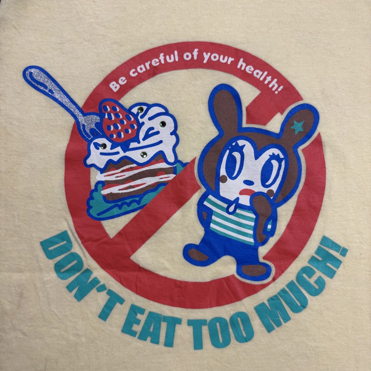 Angel Blue 2000s Angel Blue - Don't Eat Too Much Baby Tee Size M / US 6-8 / IT 42-44 - 8 Thumbnail