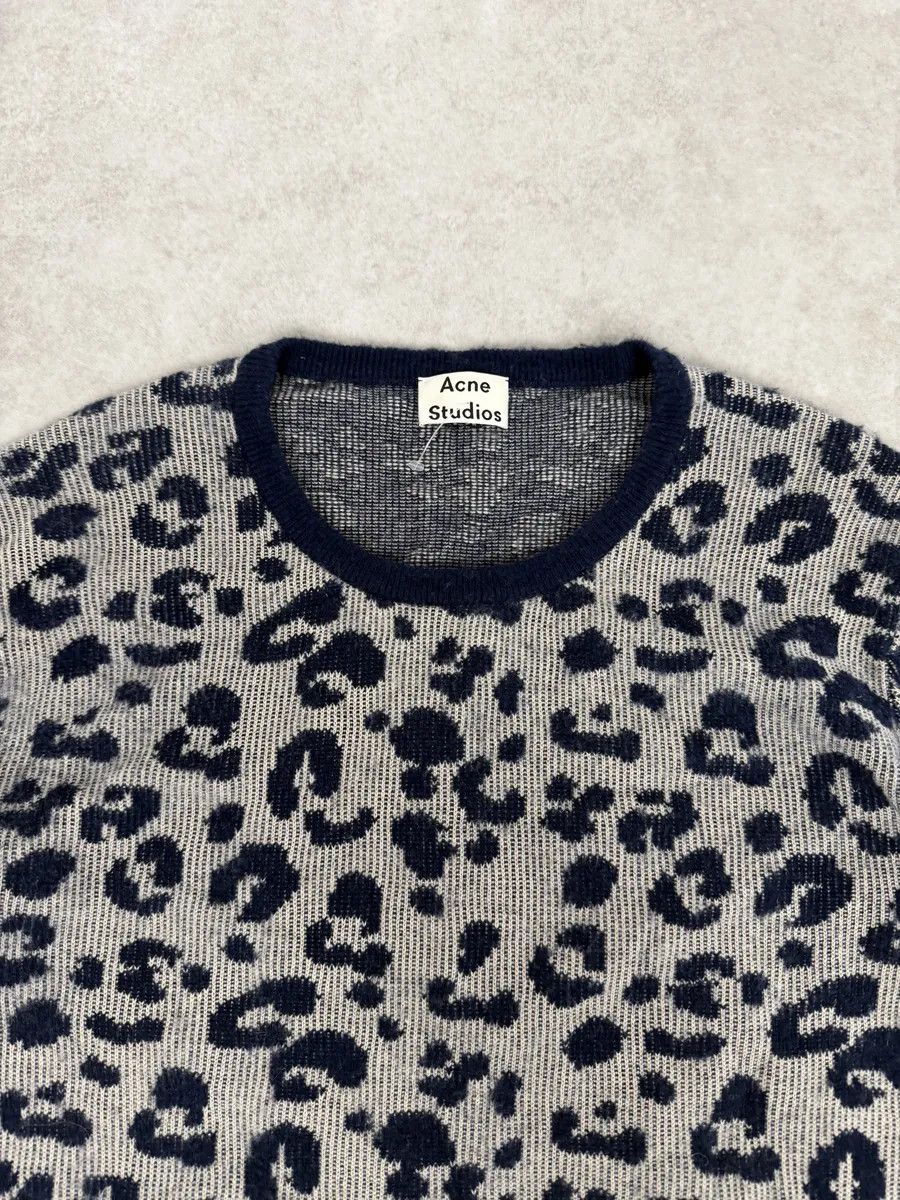 Acne Studios SS2016 Acne Studios Jena Leo JAQ Leopard Grey Wool Sweater Size US M / EU 48-50 / 2 - 10 Thumbnail