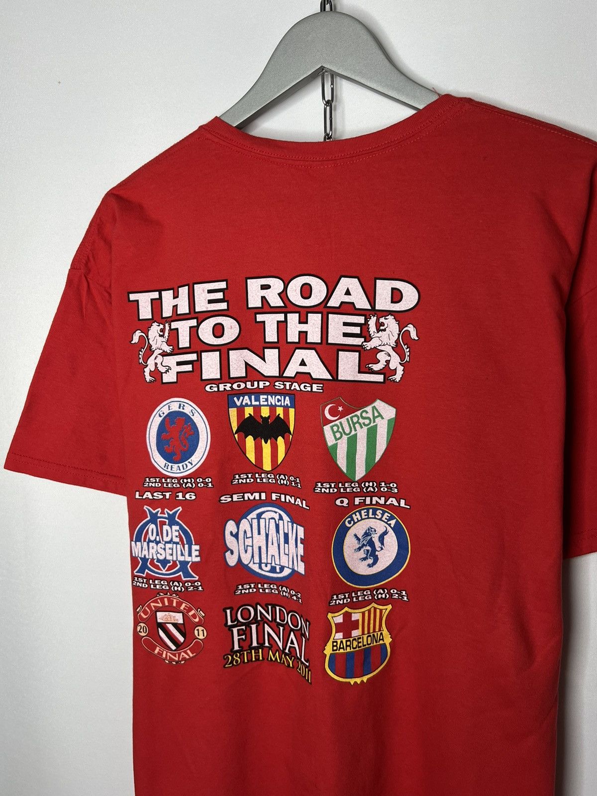 Other ⚽️London Final 2011 Manchester United Tee T-Shirt⚽️ Size US XL / EU 56 / 4 - 5 Thumbnail