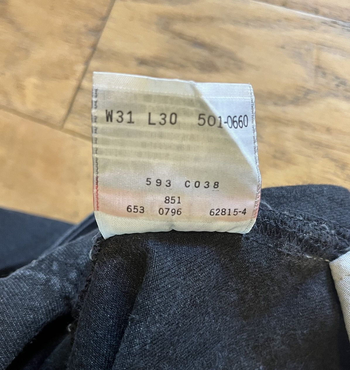 Levi's Vintage Clothing Vintage Black Levi’s 501’s Denim Jeans Batwing Made In USA Size US 29 - 4 Thumbnail