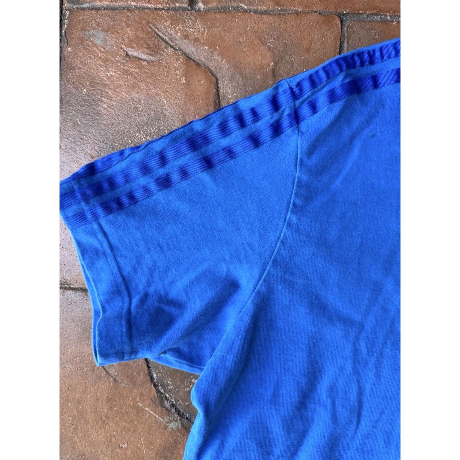 Adidas Adidas Ivy Park Crop Top T-Shirt Women’s Small Blue Shirt Short Sleeve Round Neck Pullover Tank Cropped Sport Mens? Size S / US 4 / IT 40 - 4 Thumbnail