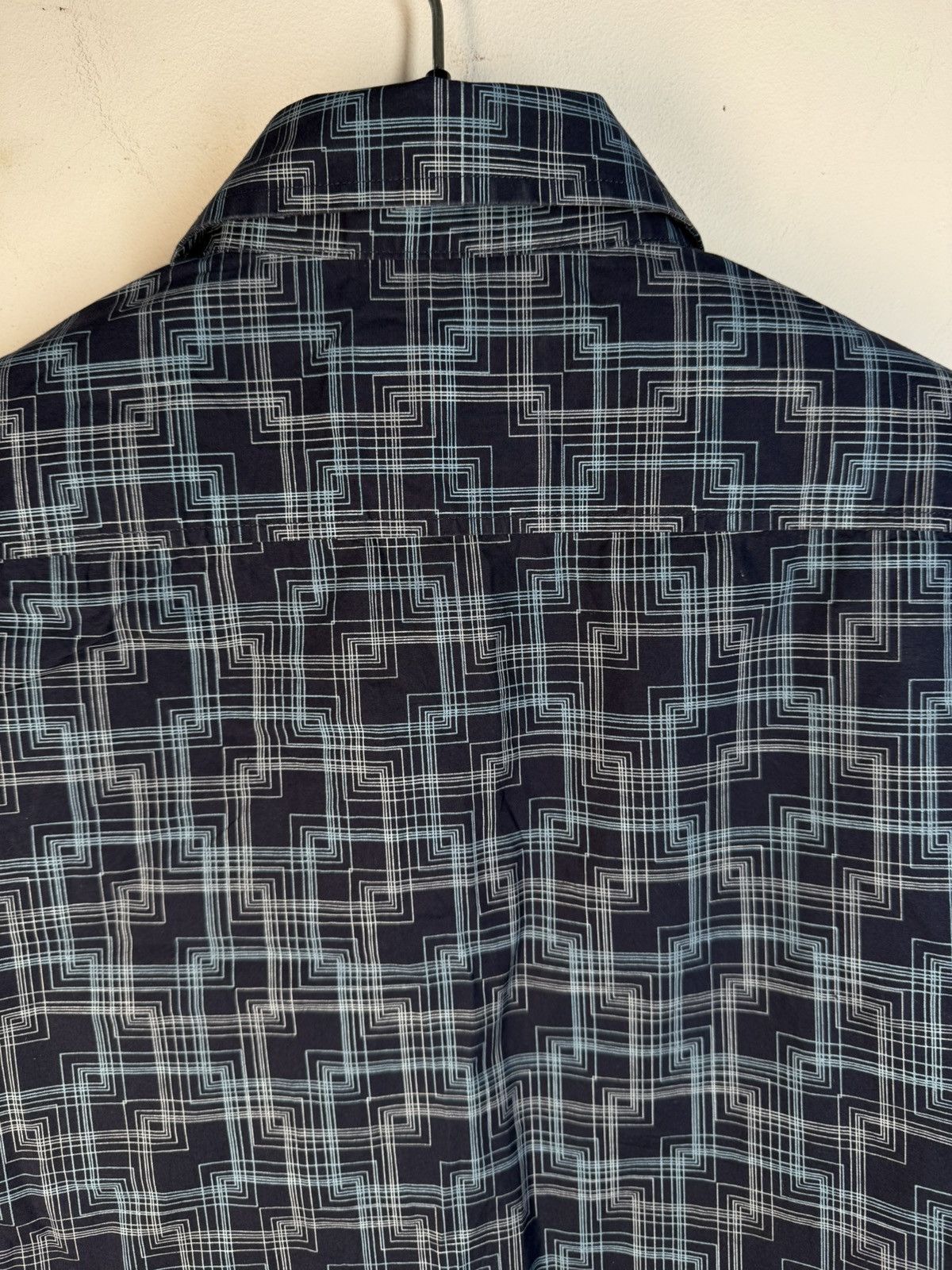 Yves Saint Laurent Summer YSL Shirt Matrix Logo Button Up Collar Shortsleeve Size US L / EU 52-54 / 3 - 14 Thumbnail