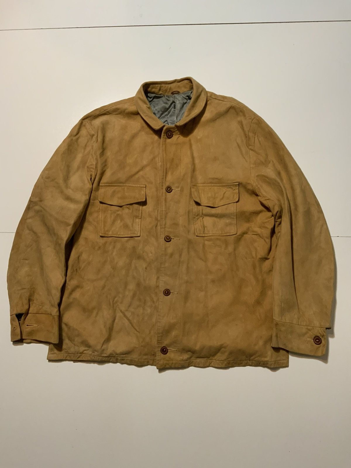 Vintage Vintage 50s 60s Kurland Star Dupont Suede Leather Jacket Size US M / EU 48-50 / 2 - 1 Thumbnail