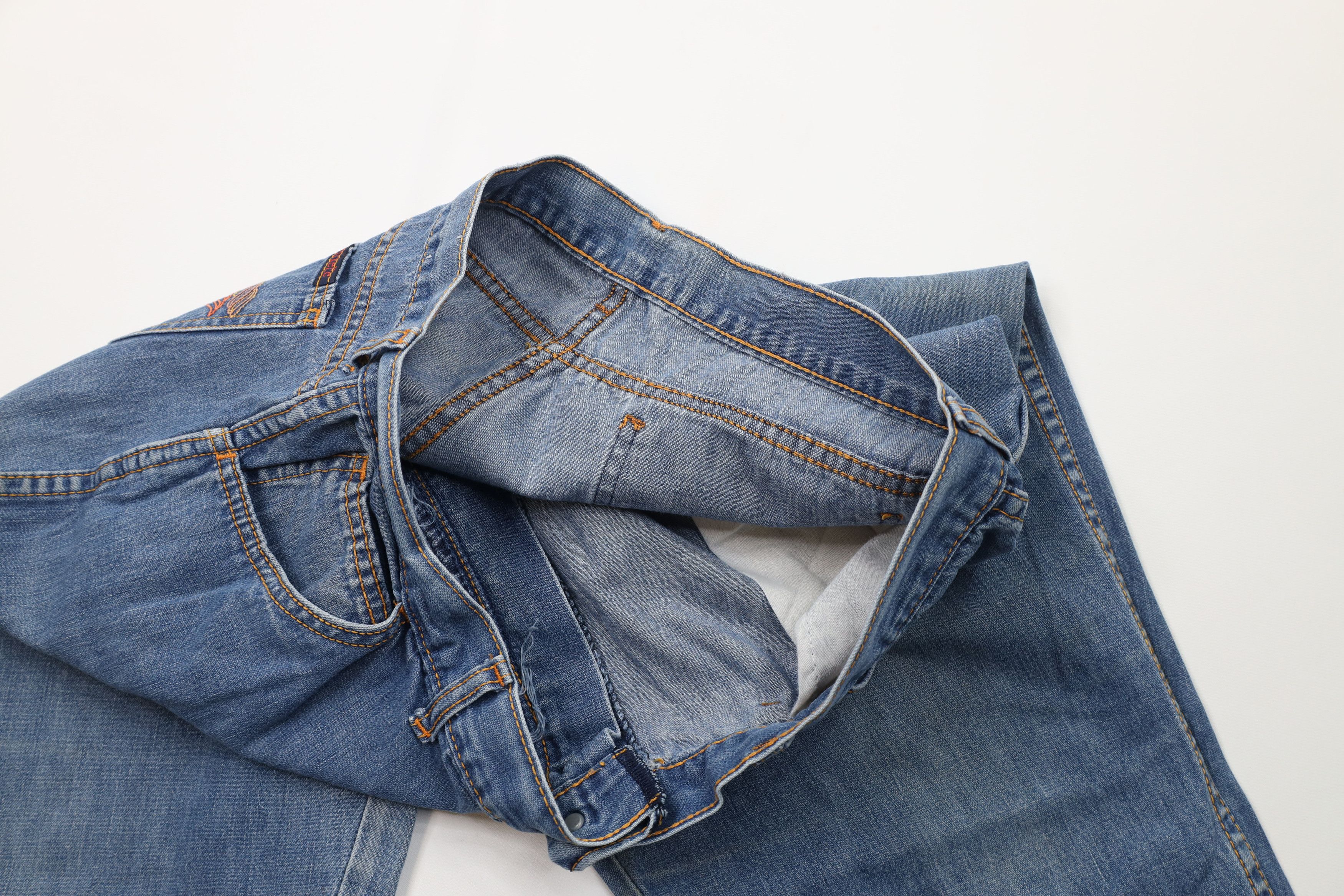 Vintage Vintage 70s 80s Streetwear Relaxed Fit Straight Leg Jeans Size 34" / US 12 / IT 48 - 9 Thumbnail