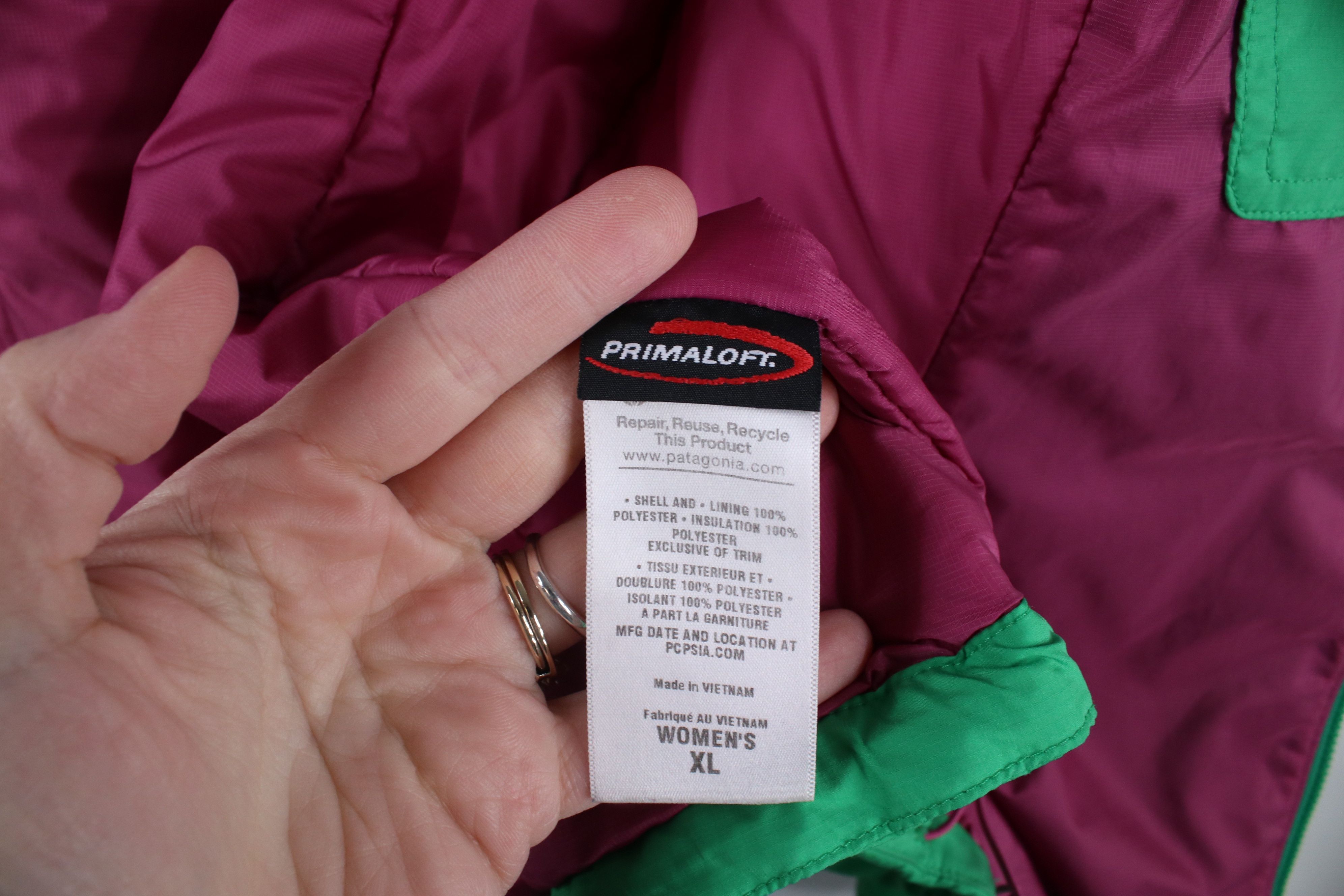 Patagonia × Vintage Vintage Y2K Patagonia Spell Out Micro Puff Puffer Jacket Size XL / US 12-14 / IT 48-50 - 14 Thumbnail