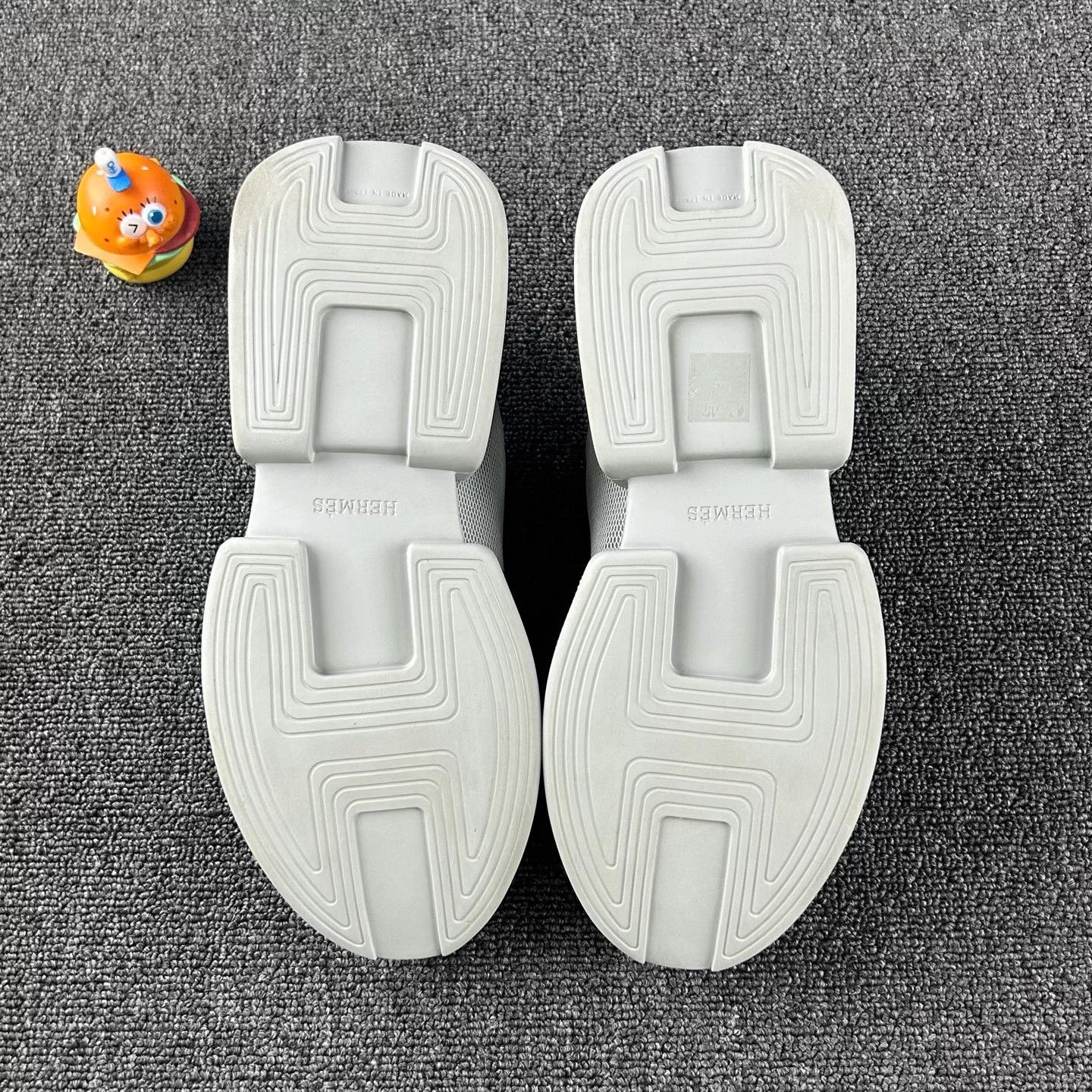 Hermes Hermès gray color blocked sneakers 40.5 Size US 7.5 / EU 40-41 - 6 Thumbnail