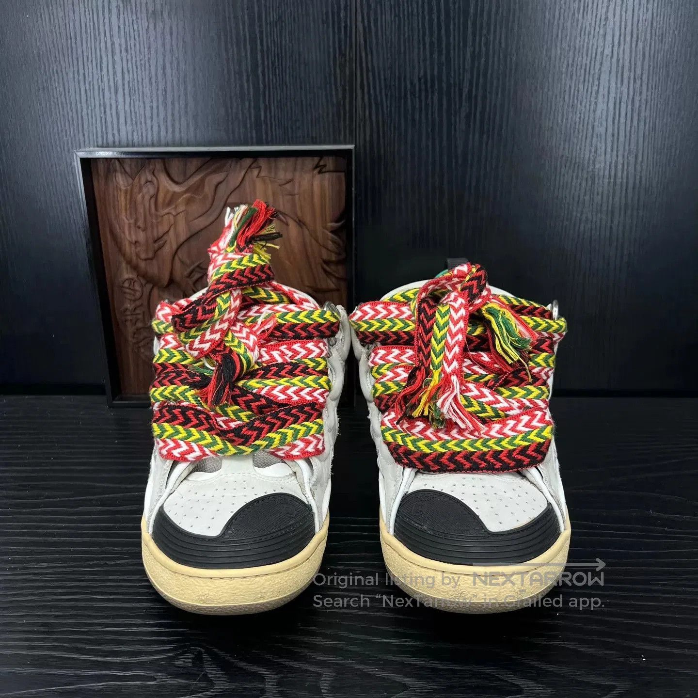 Lanvin Multi-Colored Laced Lowtop Sneakers. Size US 8 / EU 41 - 4 Thumbnail