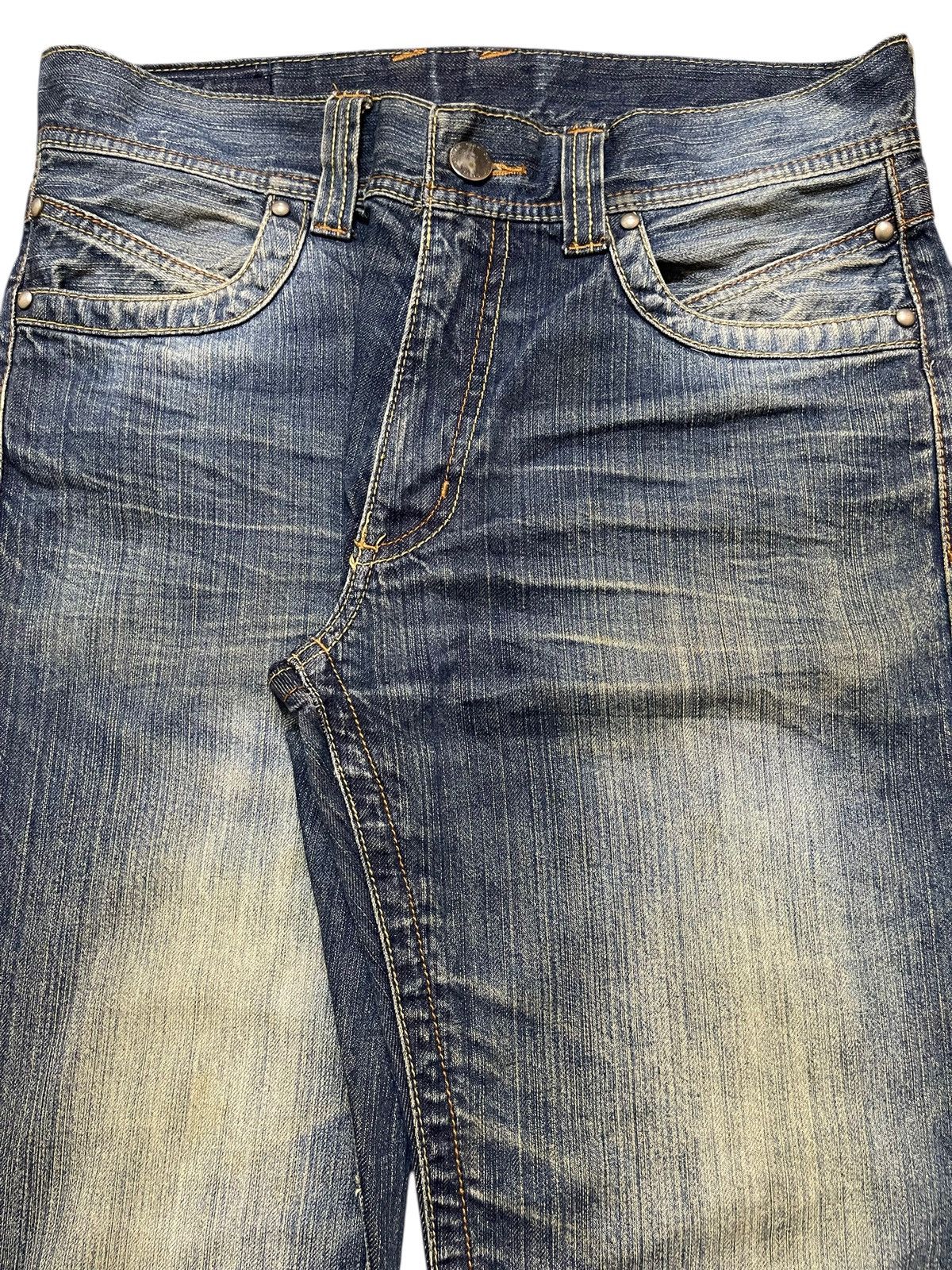 14th Addiction Vintage Japanese Brand Blue Mud Stone Wash Style Loose Jeans Size US 32 / EU 48 - 4 Thumbnail