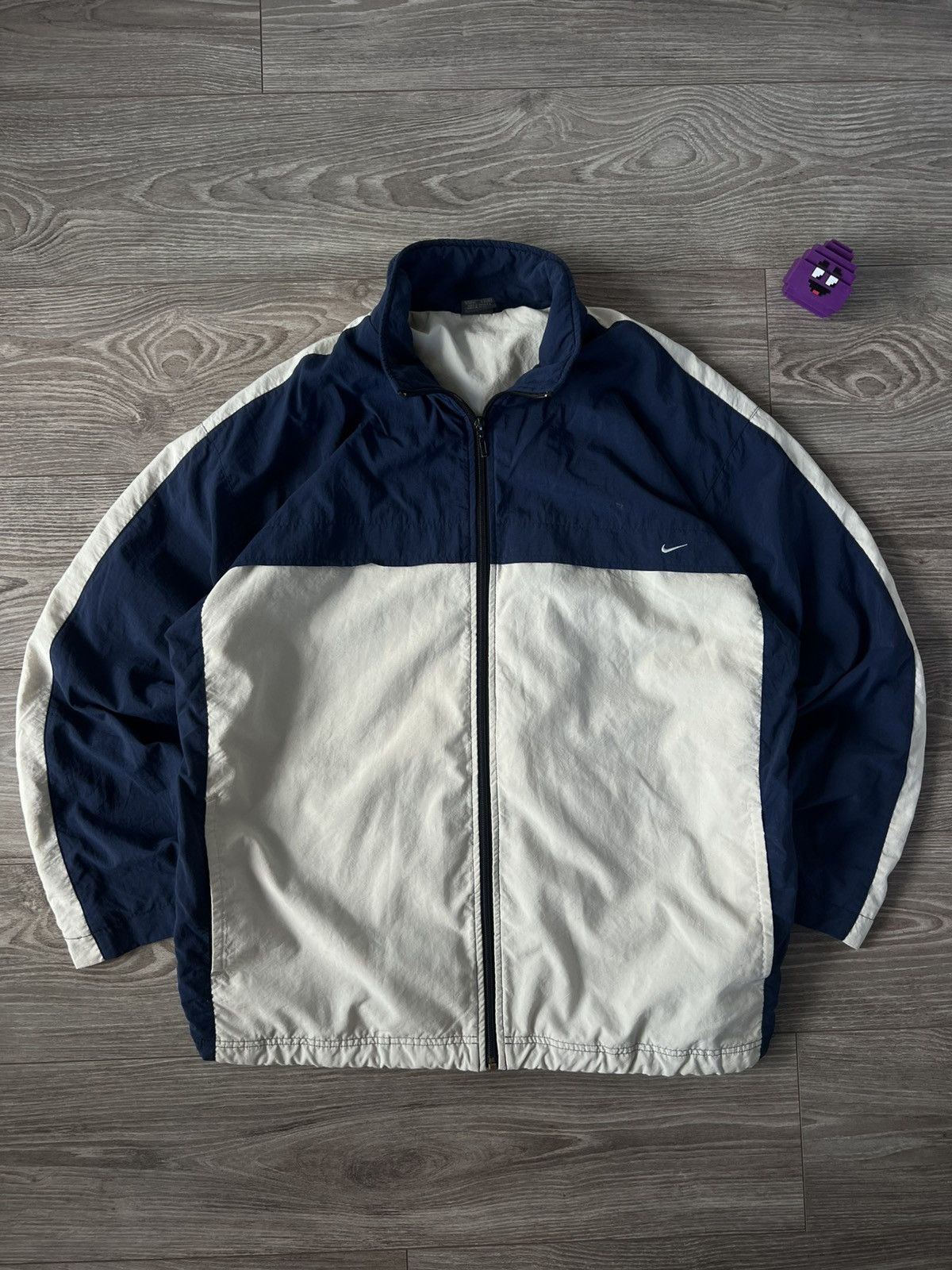 Vintage ‼️NIKE VINTAGE Y2K SWOOSH REGULAR 90s USA WINDBREAKER Jacket Size US XL / EU 56 / 4 - 6 Thumbnail