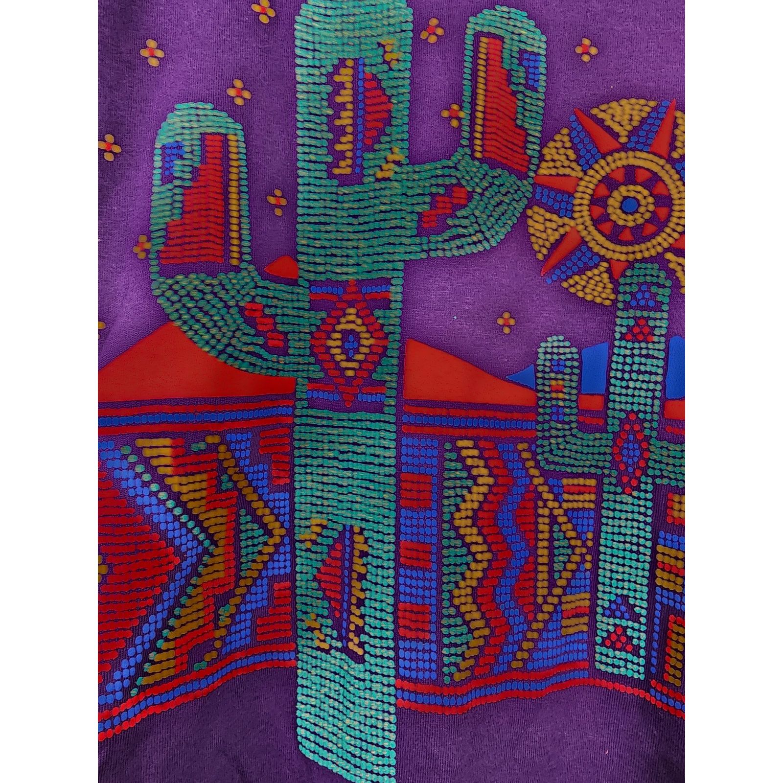 Jerzees × Vintage Vintage Southwest Shirt Desert Cactus T-Shirt Aztec Tee M Size US M / EU 48-50 / 2 - 3 Thumbnail