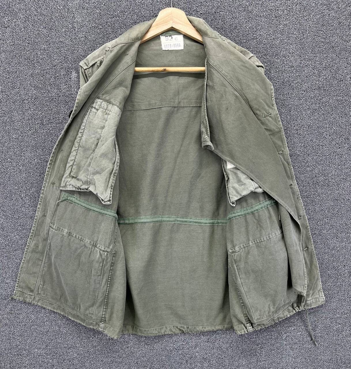 Vintage Vintage 70's Warein Flers French Army Khaki Combat Jacket Size US M / EU 48-50 / 2 - 5 Thumbnail