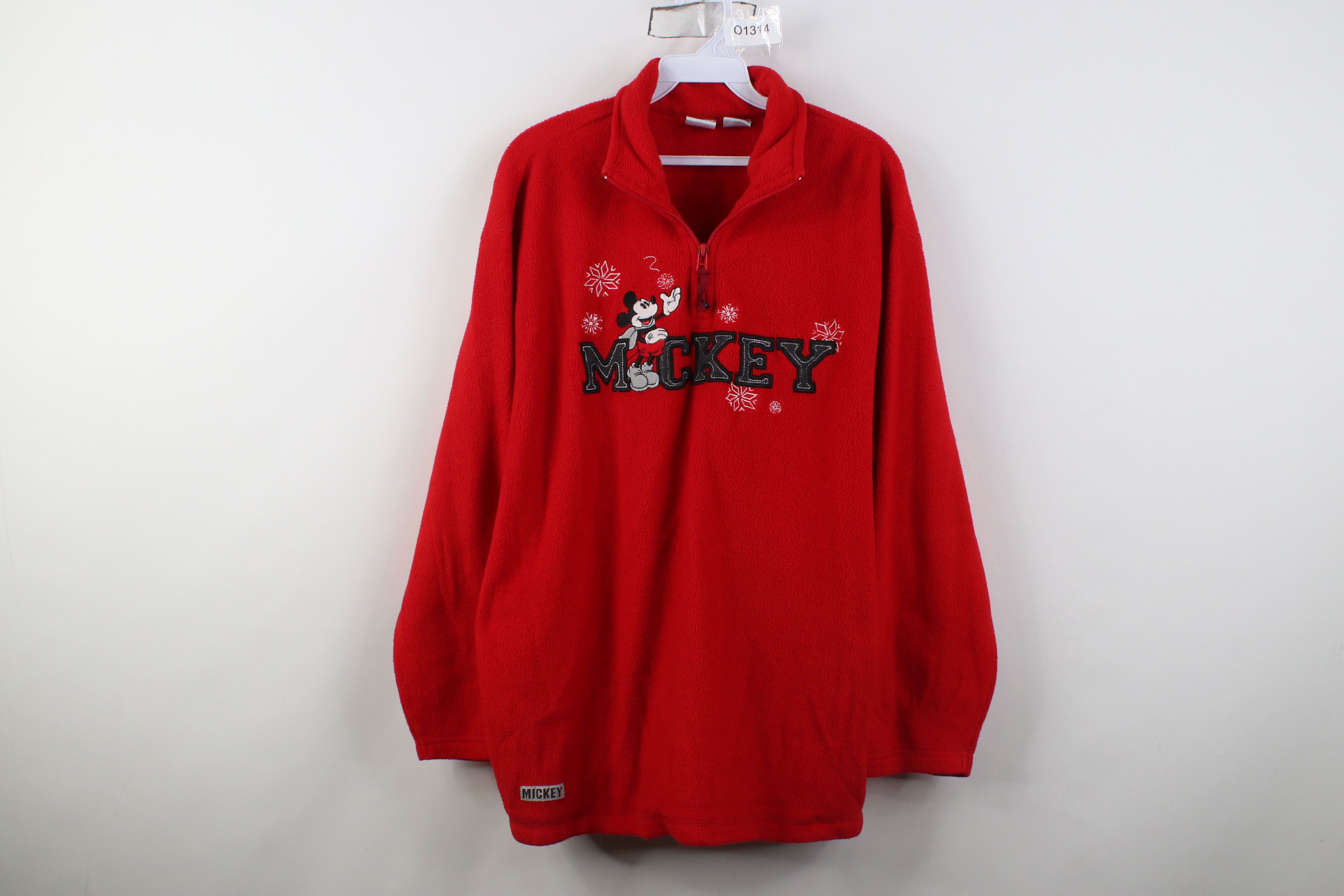 Disney Vintage Disney Christmas Snowflake Mickey Mouse Sweater Size XL / US 12-14 / IT 48-50 - 1 Thumbnail