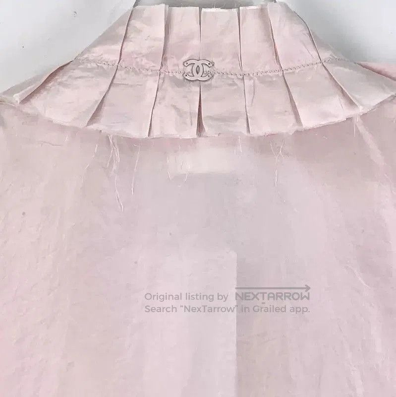 Chanel Chanel Silk Pink Blouse with Ruffled Details . Size S / US 4 / IT 40 - 4 Thumbnail