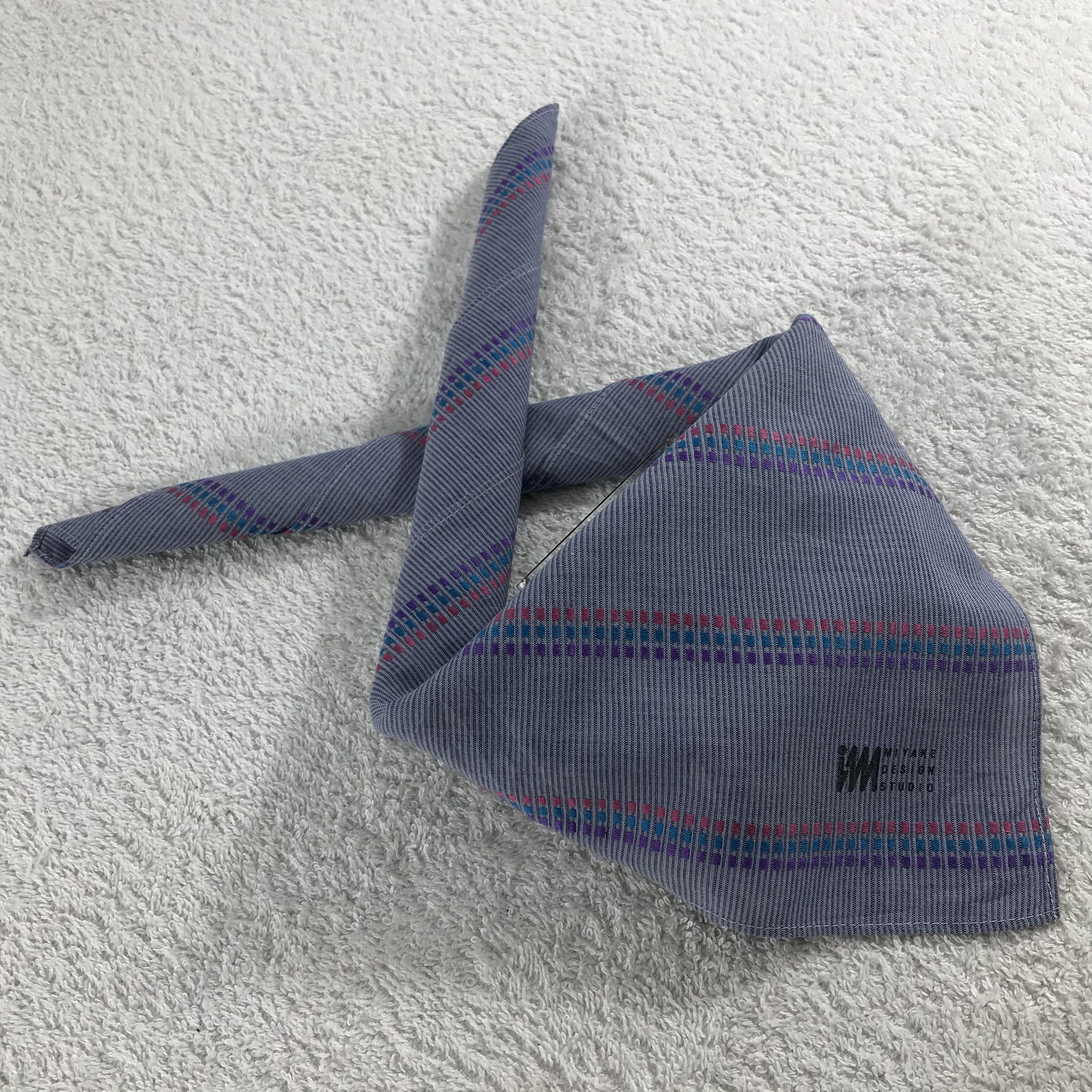 Issey Miyake × Vintage Issey Miyake Bandana / Handkerchief / Neckerchief - S355 Size ONE SIZE - 4 Thumbnail