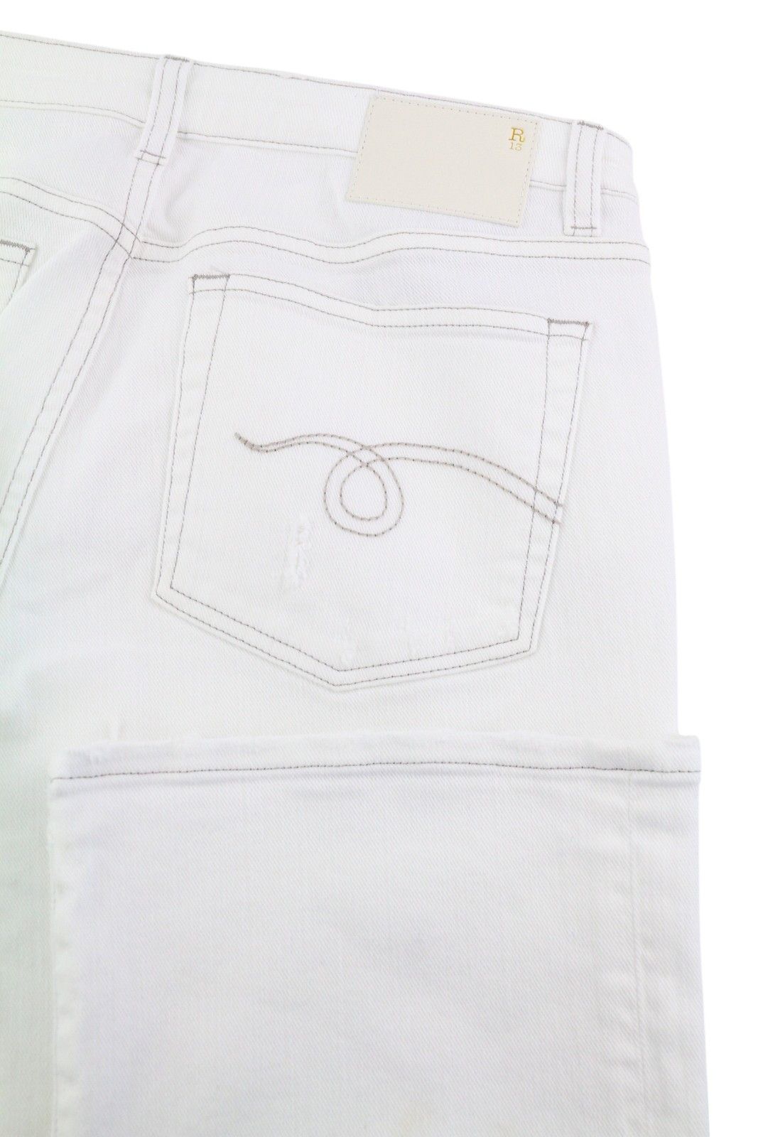 R13 KICK 30 Bootcut Zip Fly Ankle Bale White 84472 Size 30" / US 8 / IT 44 - 6 Thumbnail