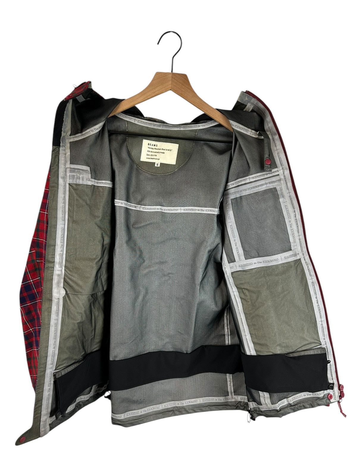 Beams Plus 35th Anniversary F/W11 Plaid Taped Seam Technical Jacket Size US S / EU 44-46 / 1 - 6 Thumbnail