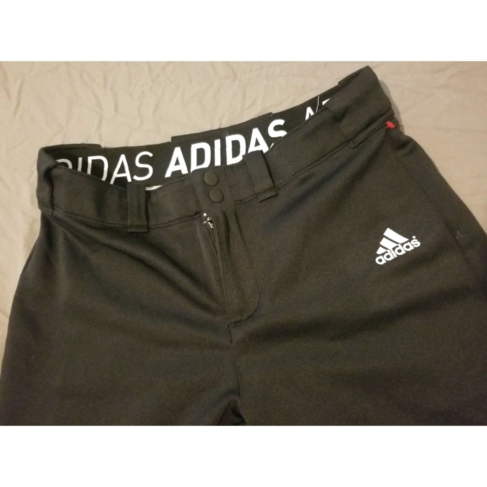 Adidas adidas Mens Pants M Athletic Black Regular Sweatpants Gym Workout Size M Size US 31 - 6 Thumbnail