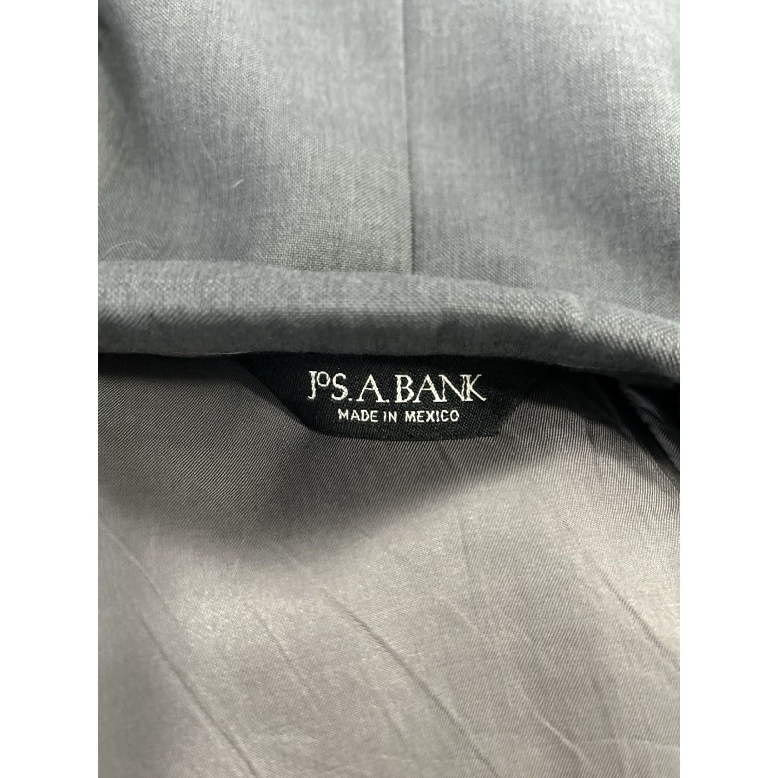Jos. A. Bank Jos A Bank Signature Collection Gray Blazer 2 Button Wool Silk Blend Size 44S Size 44R - 3 Thumbnail