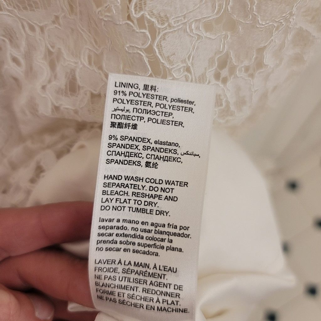 Bebe NWT BEBE JESSIE WHITE LACE MOCK NECK DRESS $139 SIZE 6 Size M / US 6-8 / IT 42-44 - 11 Thumbnail