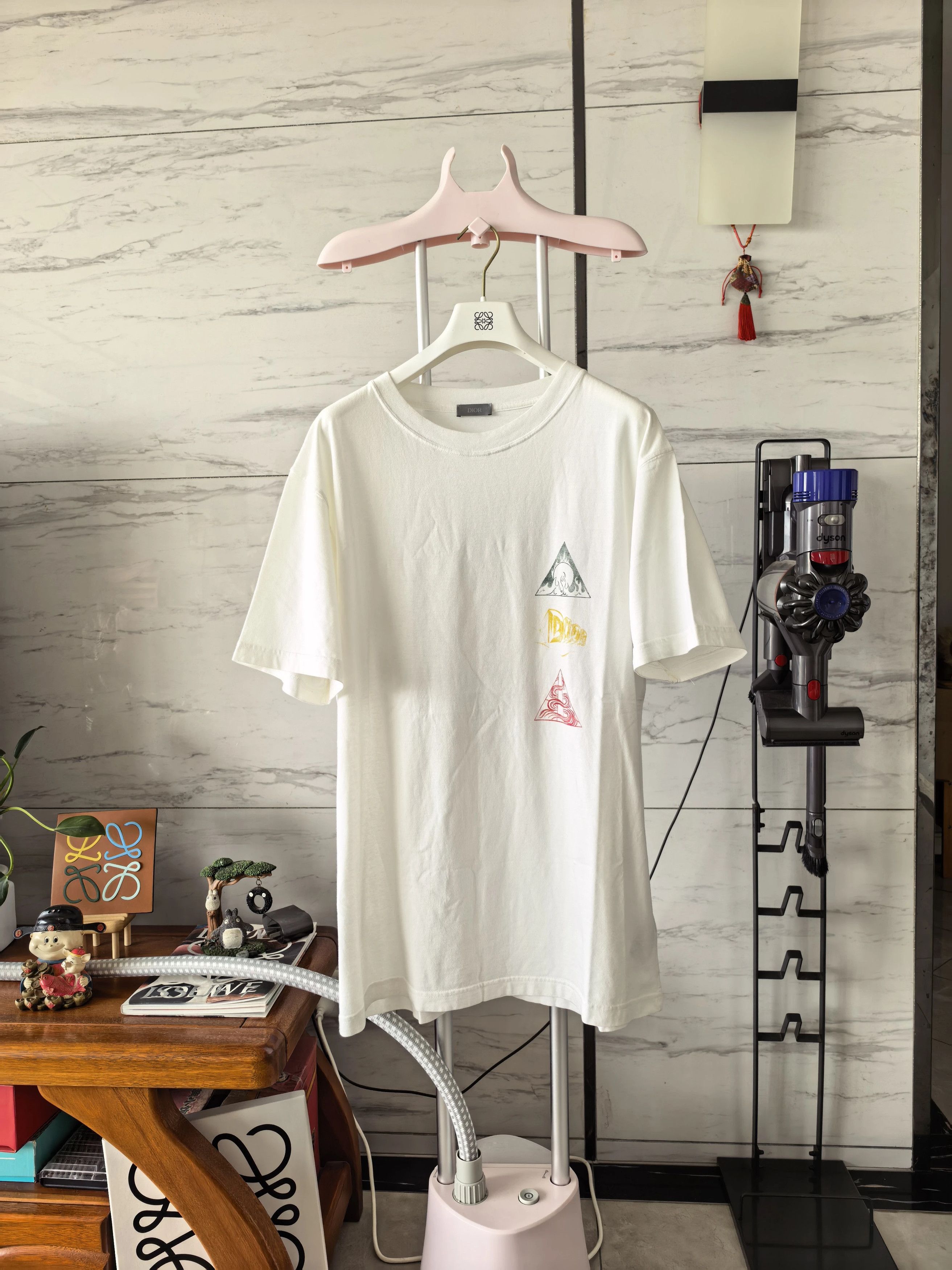 Dior Dior XL Printed Logo Short Sleeve Tee (Worn Once, Unwashed) Size US XL / EU 56 / 4 - 1 Thumbnail