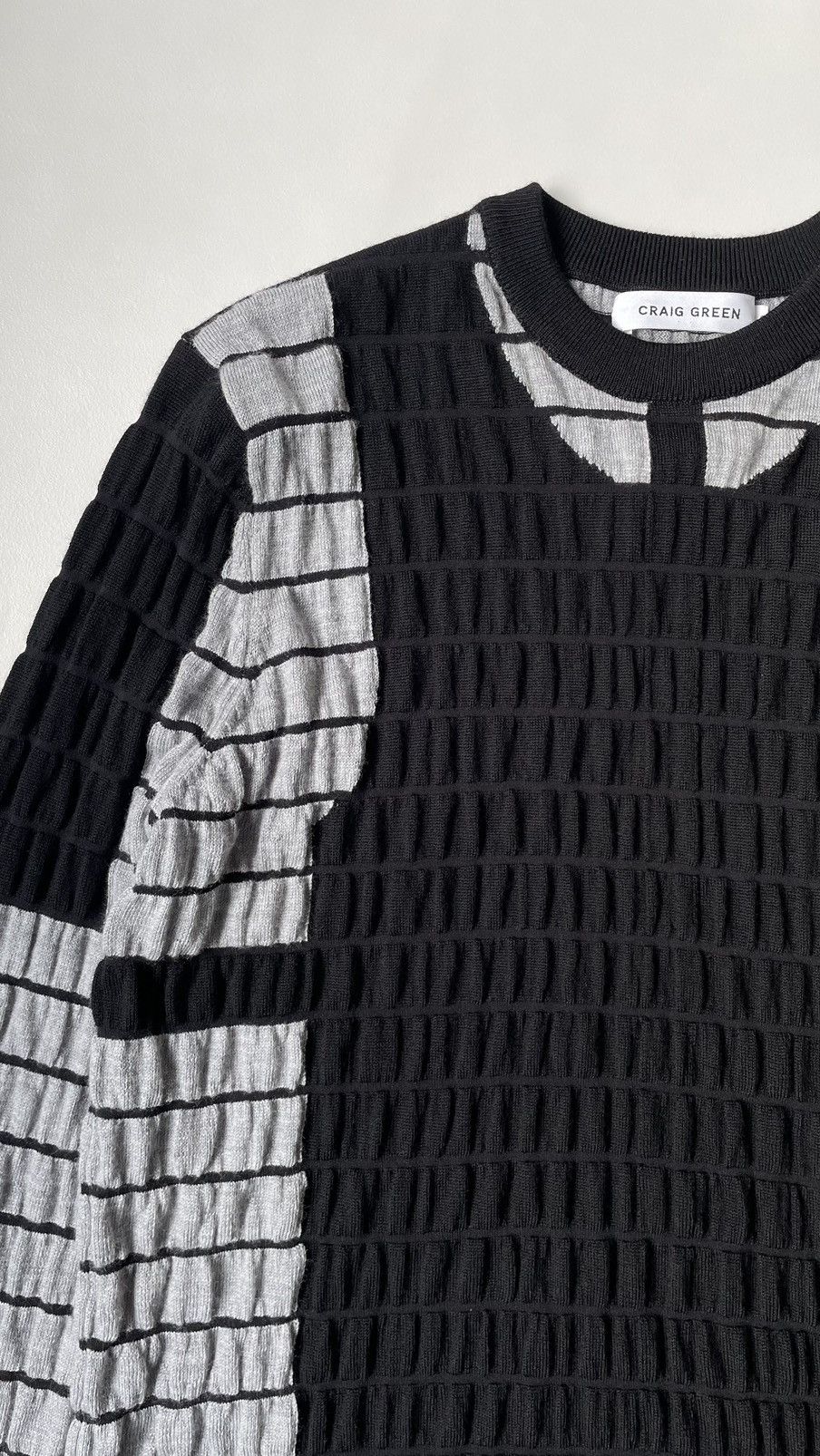 Craig Green Crinkle Wool Body Armour Panelled Sweater Size US S / EU 44-46 / 1 - 3 Thumbnail