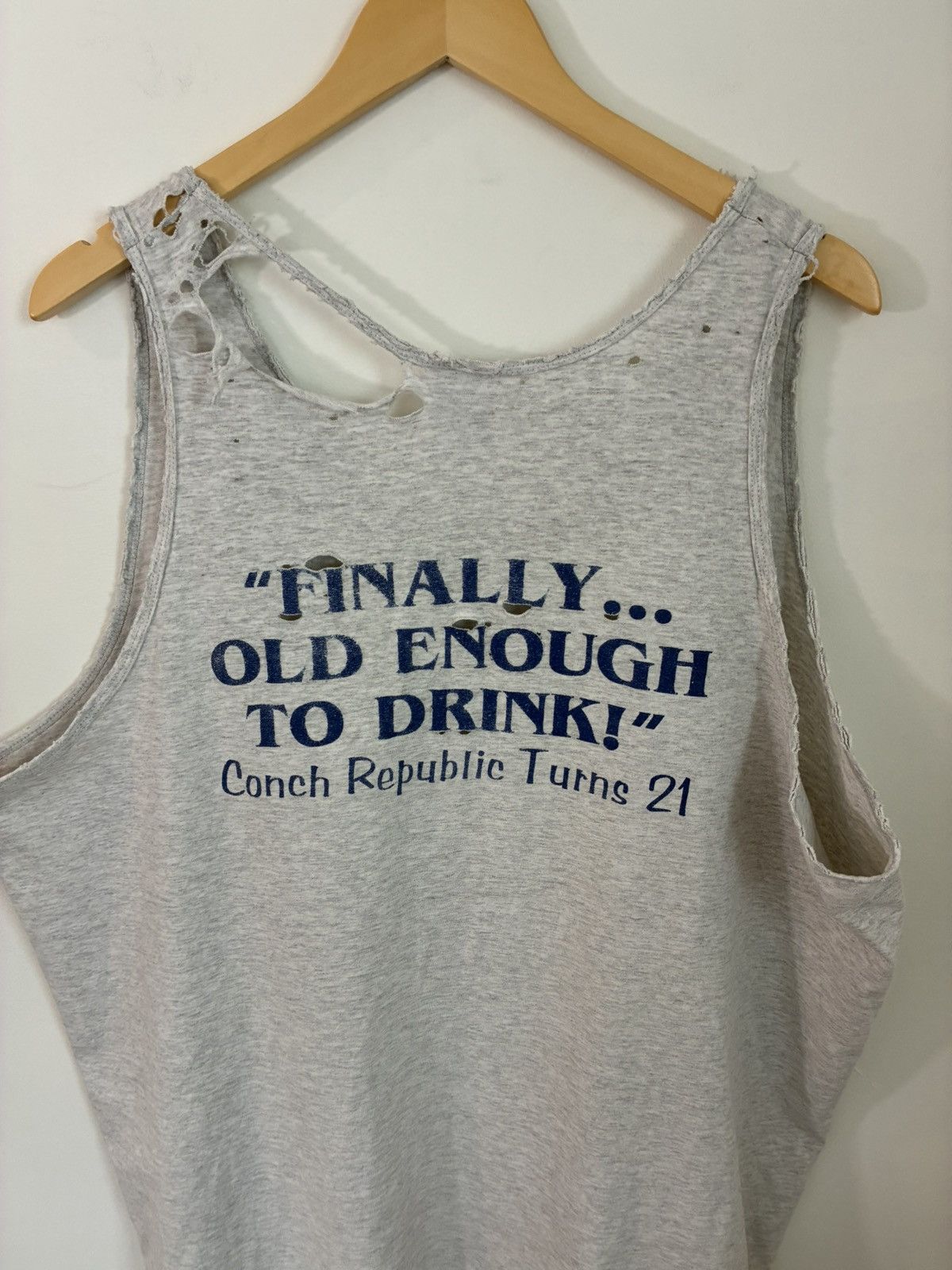 Vintage Thrashed Faded Beach Summer Oversized Tank Top Size US XXL / EU 58 / 5 - 5 Thumbnail