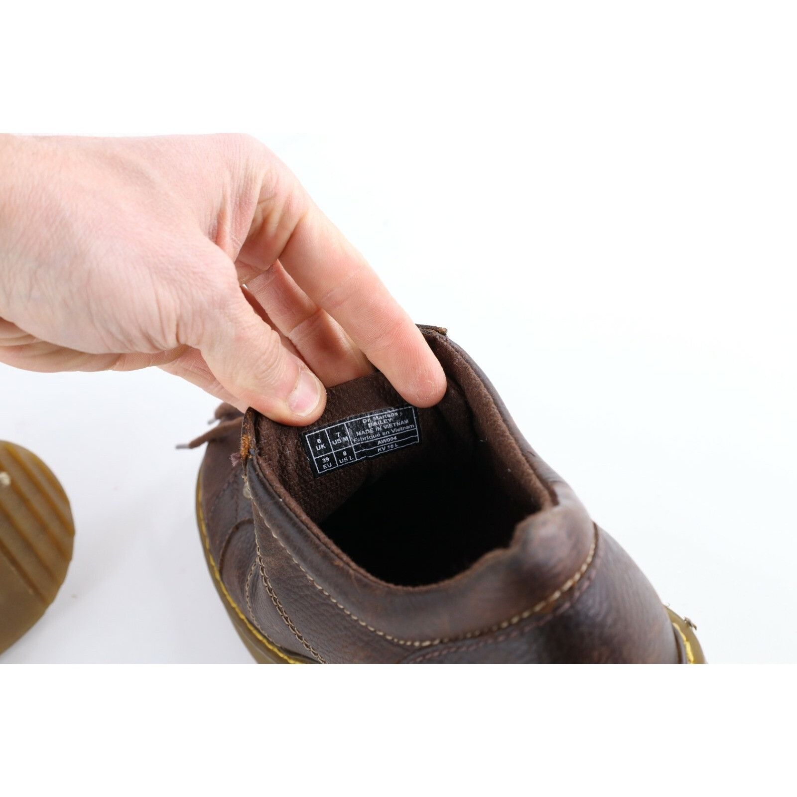 Dr. Martens × Vintage Vintage Dr Martens Goth Grunge Chunky Platform Leather Shoes Size US 7 / EU 40 - 9 Thumbnail