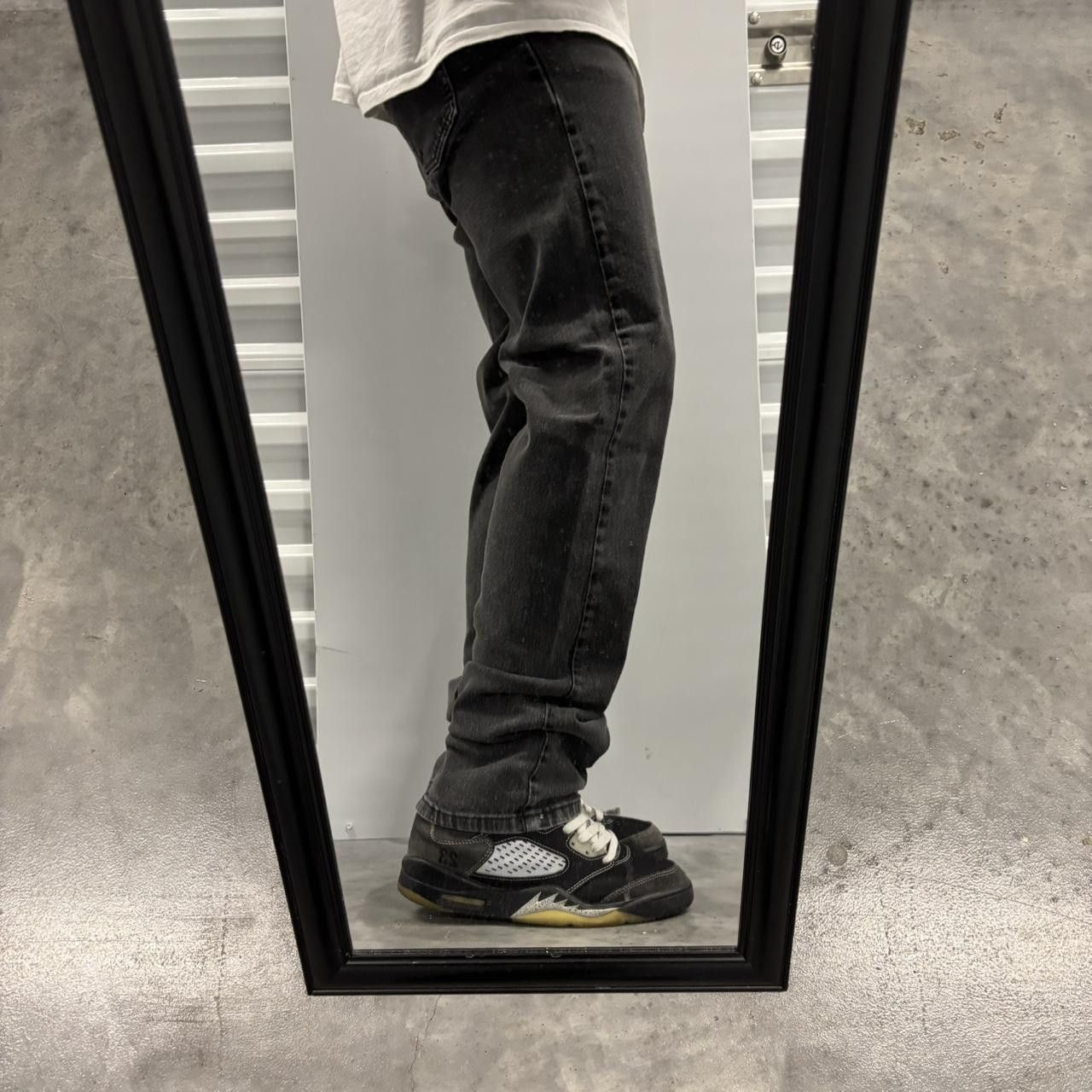 Japanese Brand × Vintage Crazy Vintage Y2K/2000s Grunge Faded Black Denim Jeans! Size US 29 - 2 Thumbnail