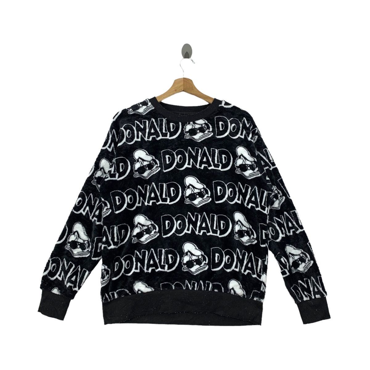 Cartoon Network × Disney DONALD DUCK Disney Cartoon Fullprint Fleece Sweatshirt Size US M / EU 48-50 / 2 - 1 Thumbnail