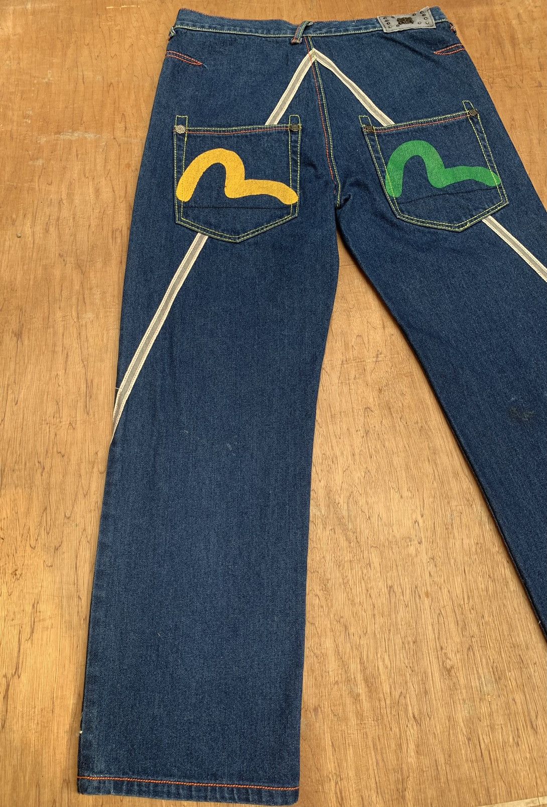 Vintage REVE Evisu Logo Japanese Denim Pants Size US 34 / EU 50 - 18 Thumbnail