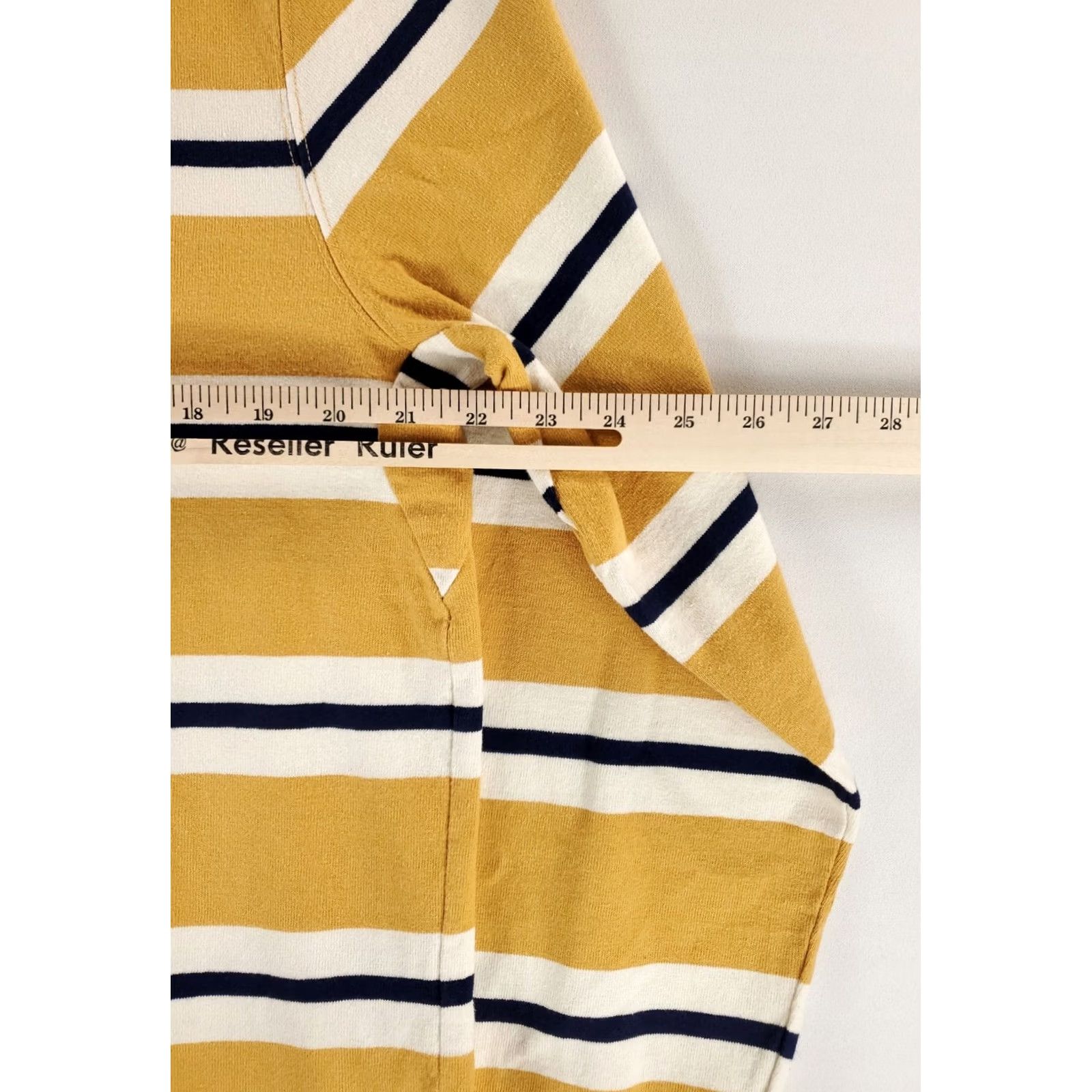 Lands' End Lands' End Shirt Rugby Striped Yellow Blue White Long Sleeve Mens L Multicolor Shirt L Mens Size US L / EU 52-54 / 3 - 5 Thumbnail